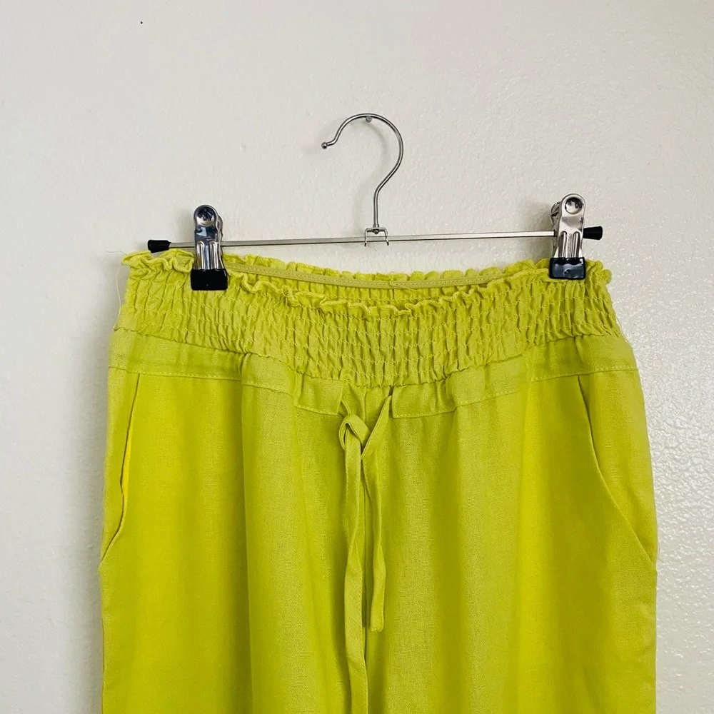 New Look Lime Green Wide Leg Pants - Picture 3 of 14